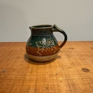 Handcrafted Ceramic Pitcher - Multicolor